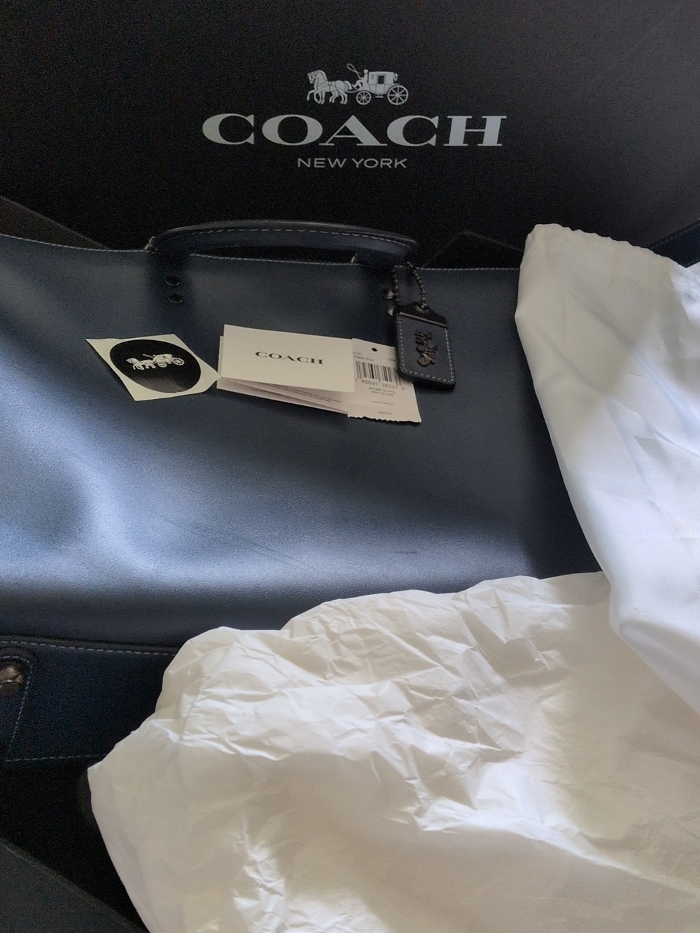 Coach Rare 1941 Rogue Deep Blue Briefcase - Picture 11 of 11